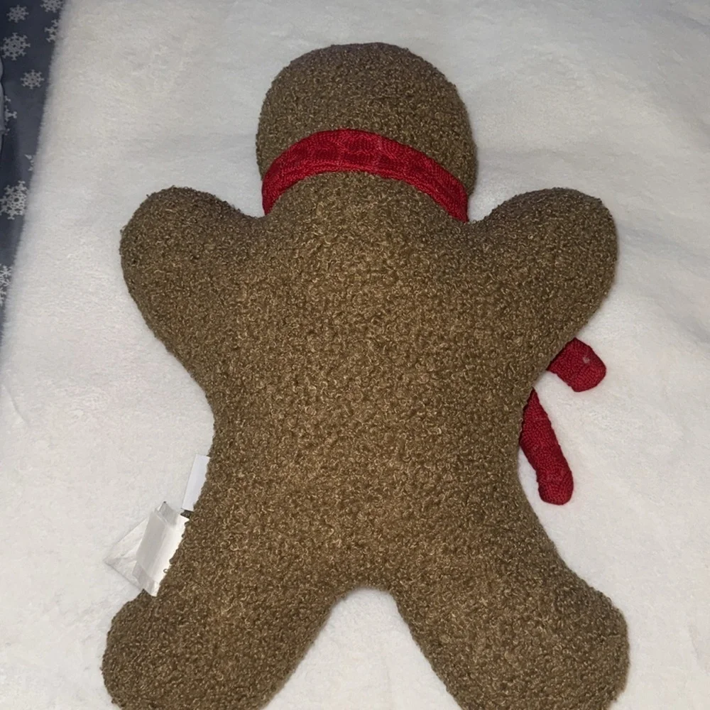 CUPCAKES & CASHMERE 26x19 Oversized Gingerbread Man Pillow